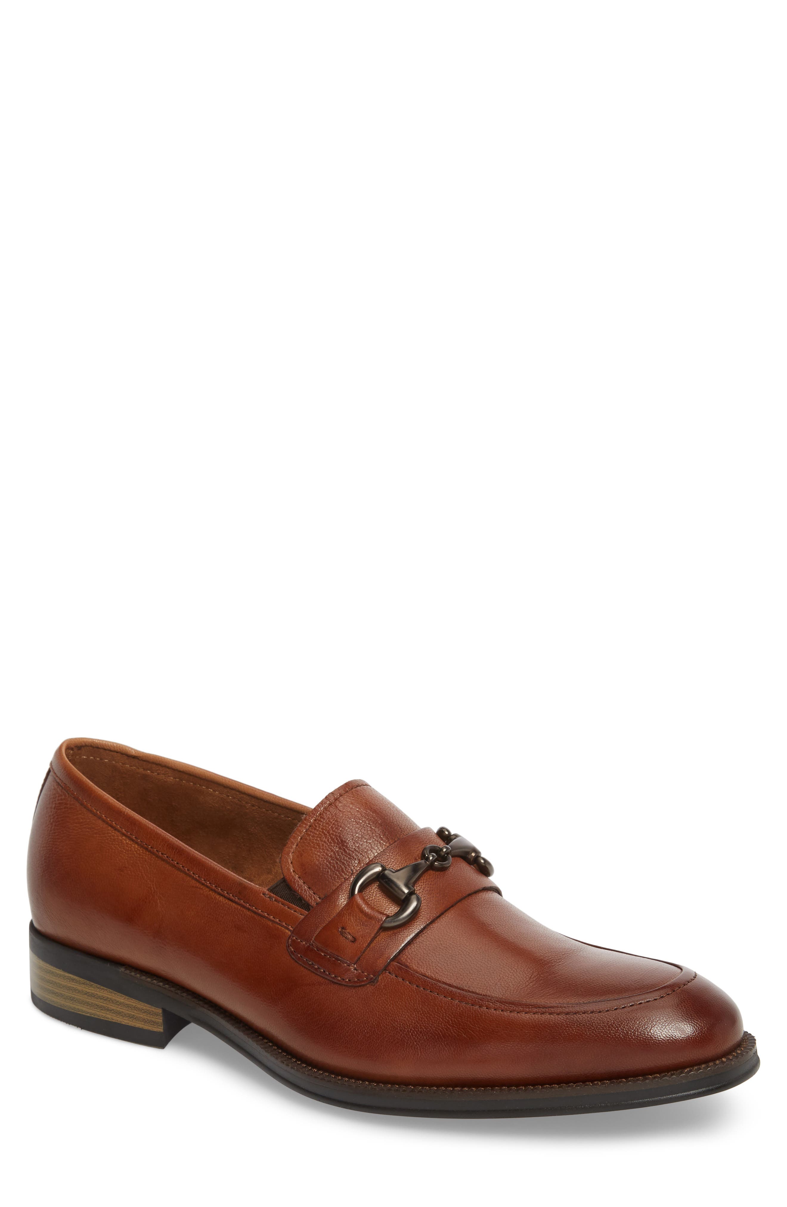 Brock Bit Loafer, Main, color, COGNAC LEATHER