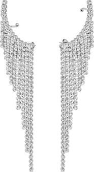 Rabanne Tiered Crystal Ear Crawlers