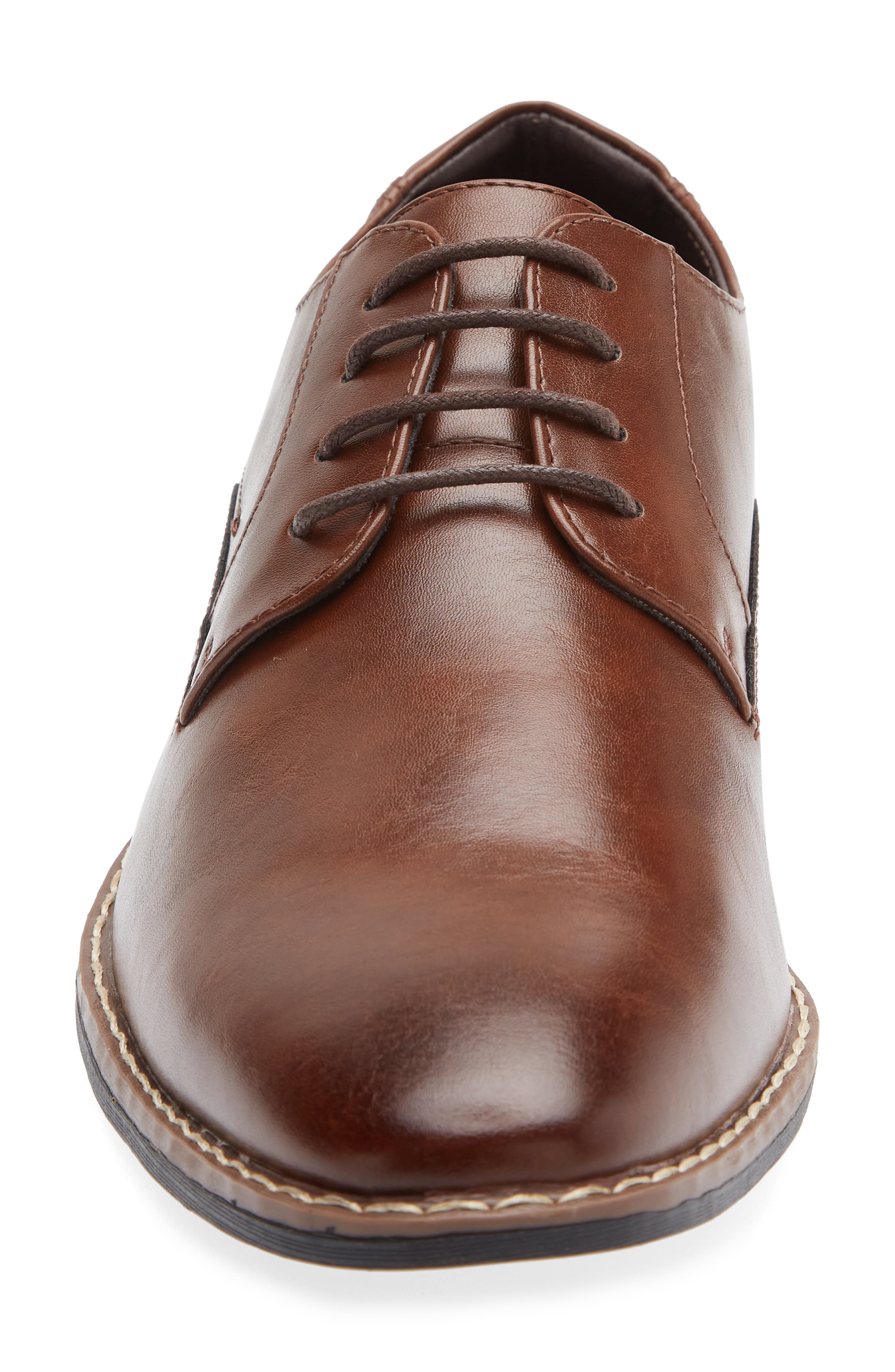 Rush by Gordon Rush Plain Toe Derby, Alternate, color, Brown