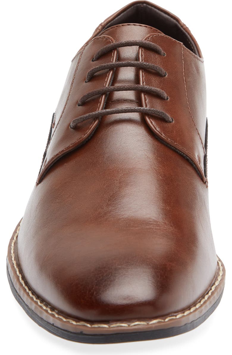 Rush by Gordon Rush Plain Toe Derby, Alternate, color, Brown