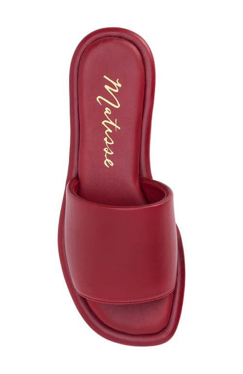 Matisse Moonlight Slide Sandal In Berry
