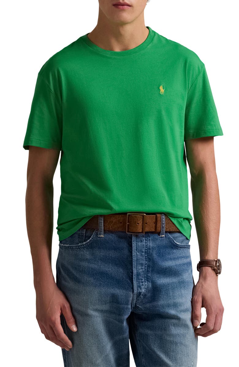 Polo Ralph Lauren Embroidered Short Sleeve Jersey T-Shirt, Main, color, 