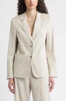 Nordstrom The Liv Linen Blend Boyfriend Blazer