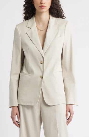 Nordstrom The Liv Linen Blend Boyfriend Blazer