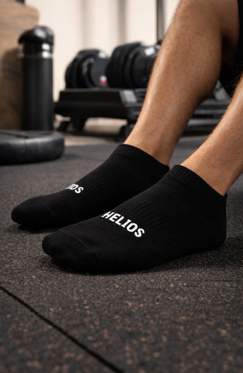 HELIOS THE HEATED COAT 10-Pack Low Cut Socks, Alternate, color, Black And White
