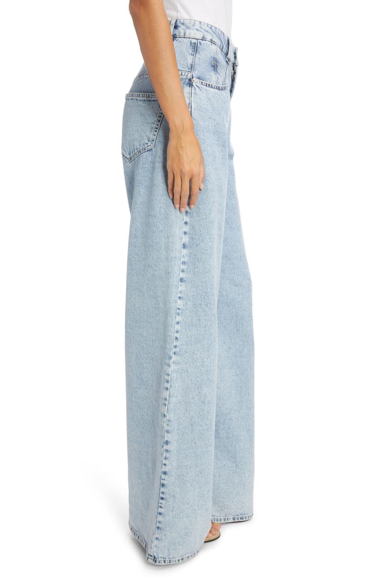 Isabel Marant Lemony Wide Leg Jeans, Alternate, color,