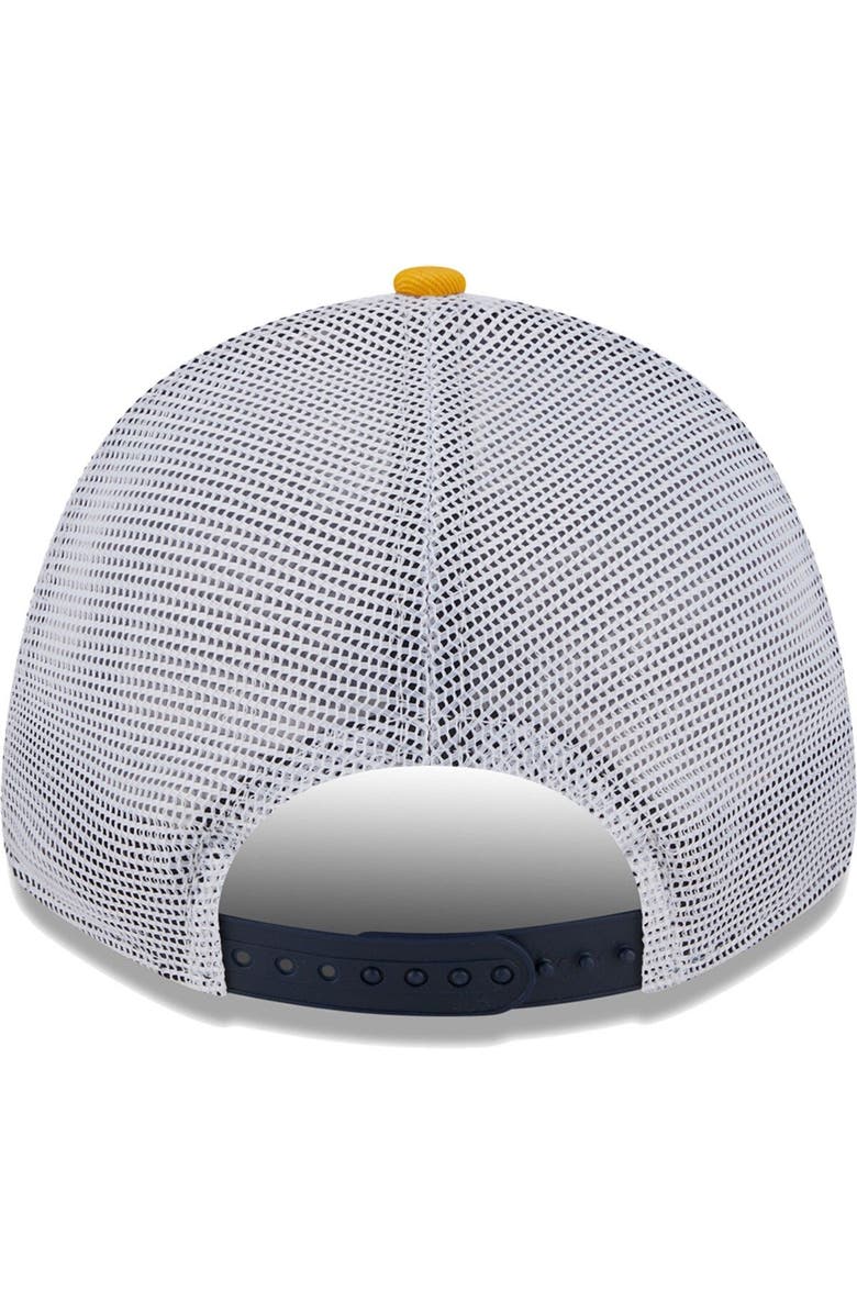 New Era Men's New Era Navy/Gold LA Galaxy Patch 9FORTY Trucker Snapback Hat, Alternate, color, 