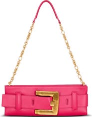 Balmain Anthem calfskin leather clutch