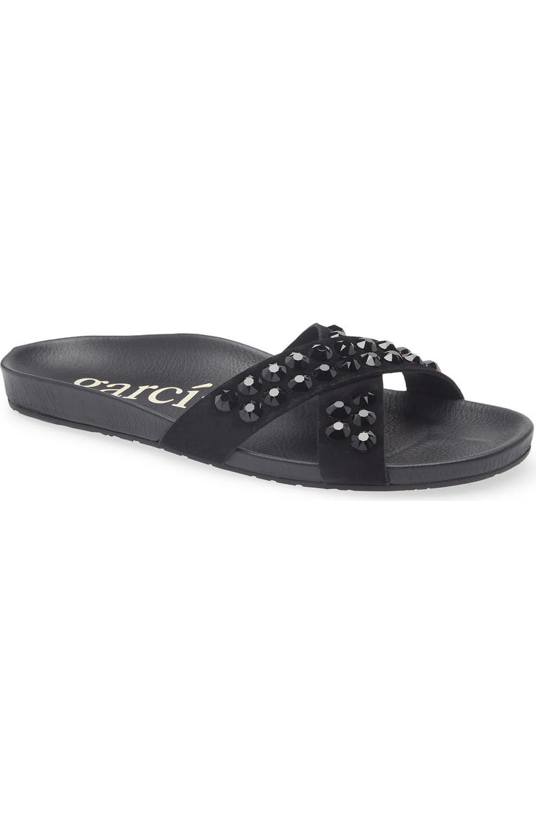 Pedro Garcia Analis Slide Sandal, Main, color, Black Castoro