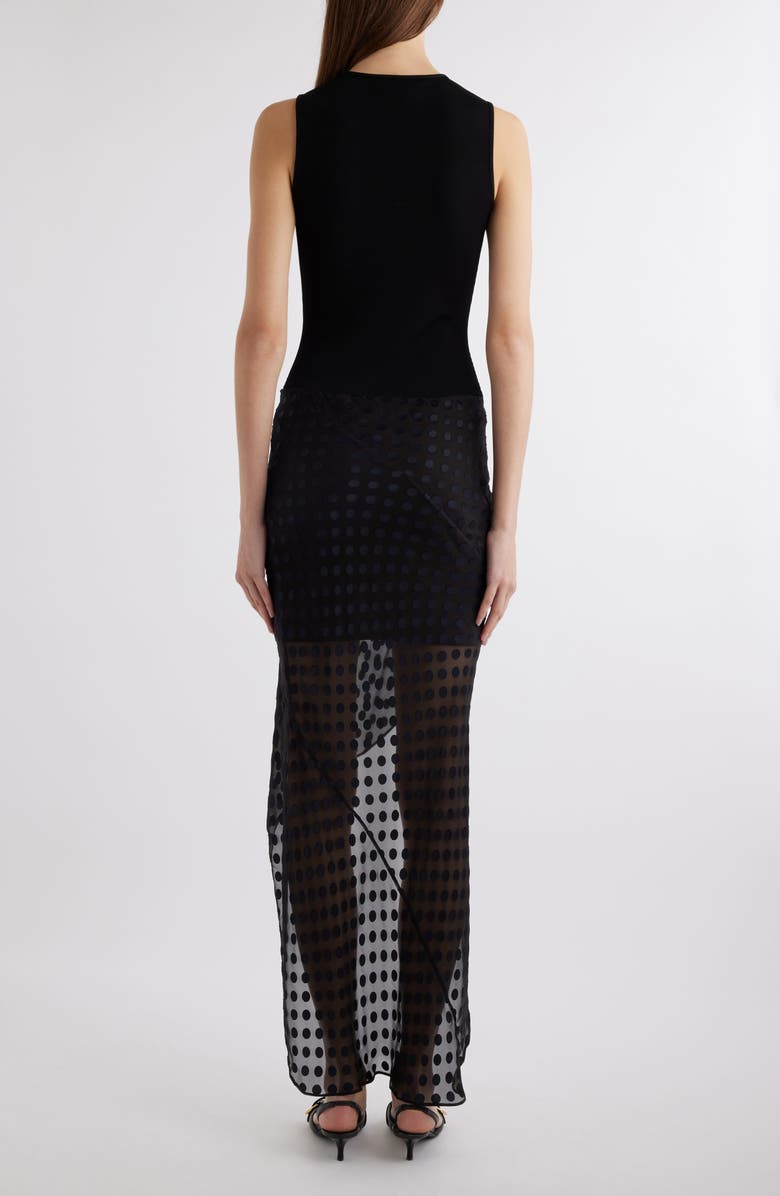 Givenchy Mixed Media High-Low Tank Dress, Alternate, color, 