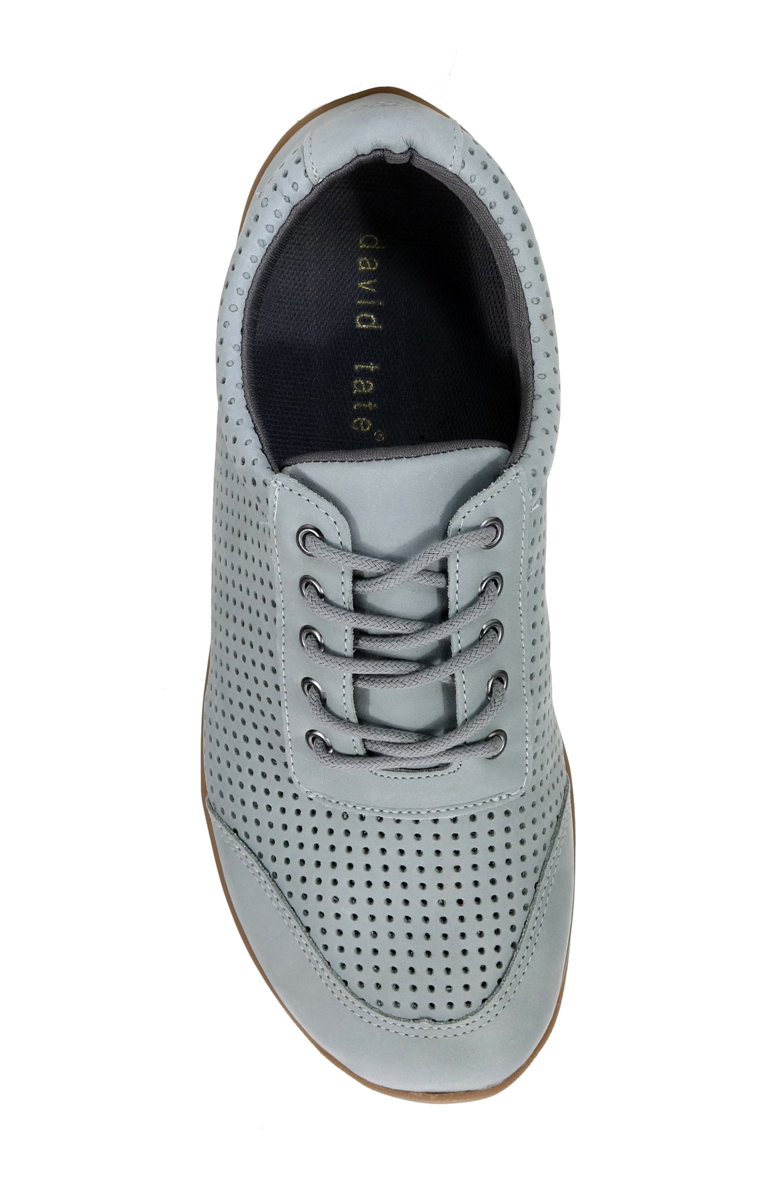 David Tate Suede Perforated Derby - Wide Width Available, Alternate, color, Denim Nubuck