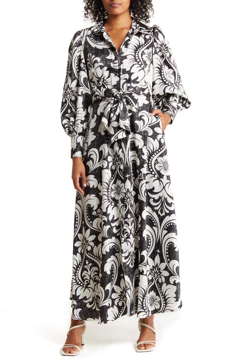 BY DESIGN Rebel Twill Maxi Dress, Main, color, 