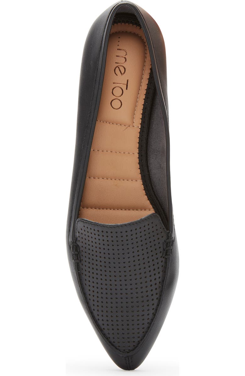 Me Too Alegra Perforated Pointy Toe Loafer, Alternate, color,