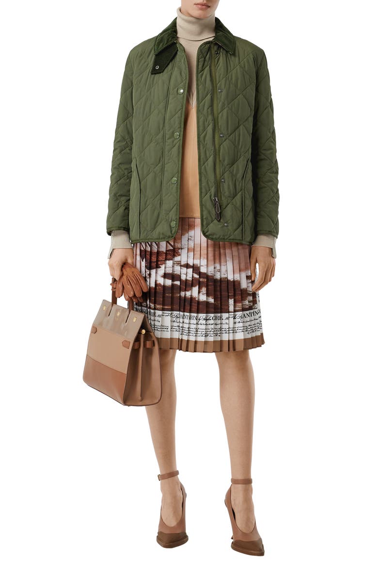 Cotswold Thermoregulated Quilted Barn Jacket, Alternate, color, POPLAR GREEN