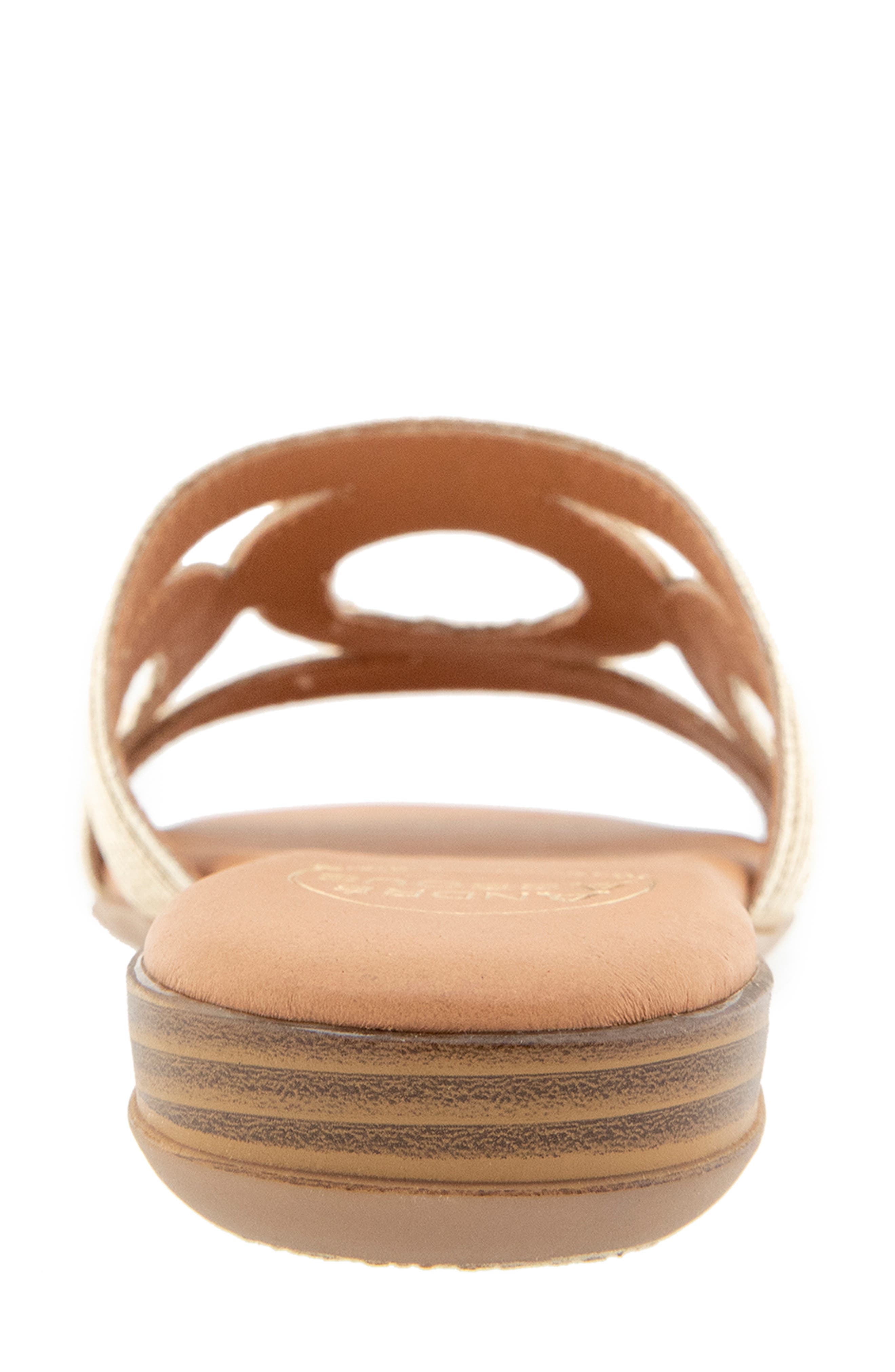 Nora Slide Sandal, Alternate, color, PLATINO