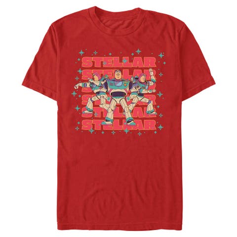 Men's Toy Story 5 Stellar Stars Buzz  Graphic T-Shirt