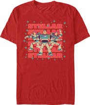 Toy Story 5 Men's Toy Story 5 Stellar Stars Buzz Graphic T-Shirt