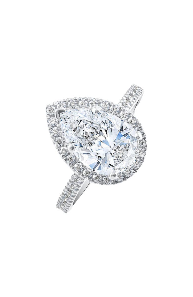 Bliss Diamond 3 5/8Ct Pear Shape Halo Diamond Engagement Ring Lab Grown or Gold, Alternate, color,