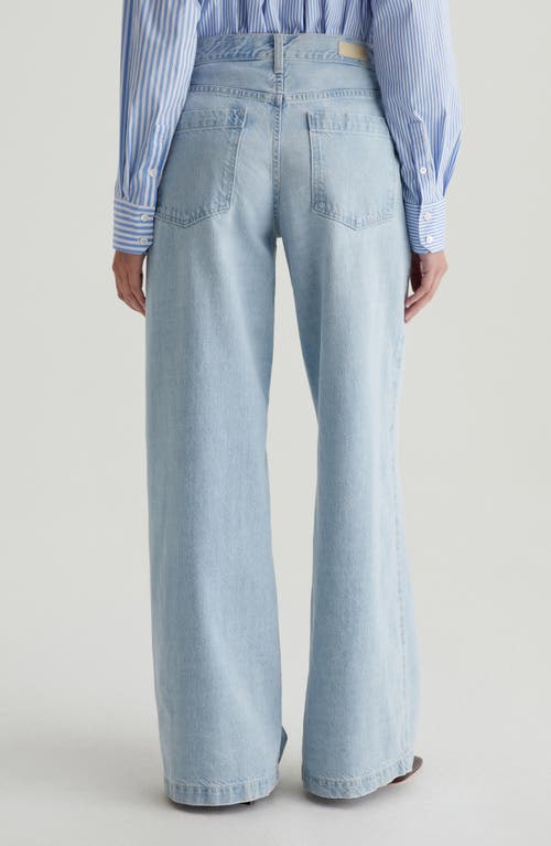 Shop Ag Stella Mid Rise Wide Leg Palazzo Jeans In Idol