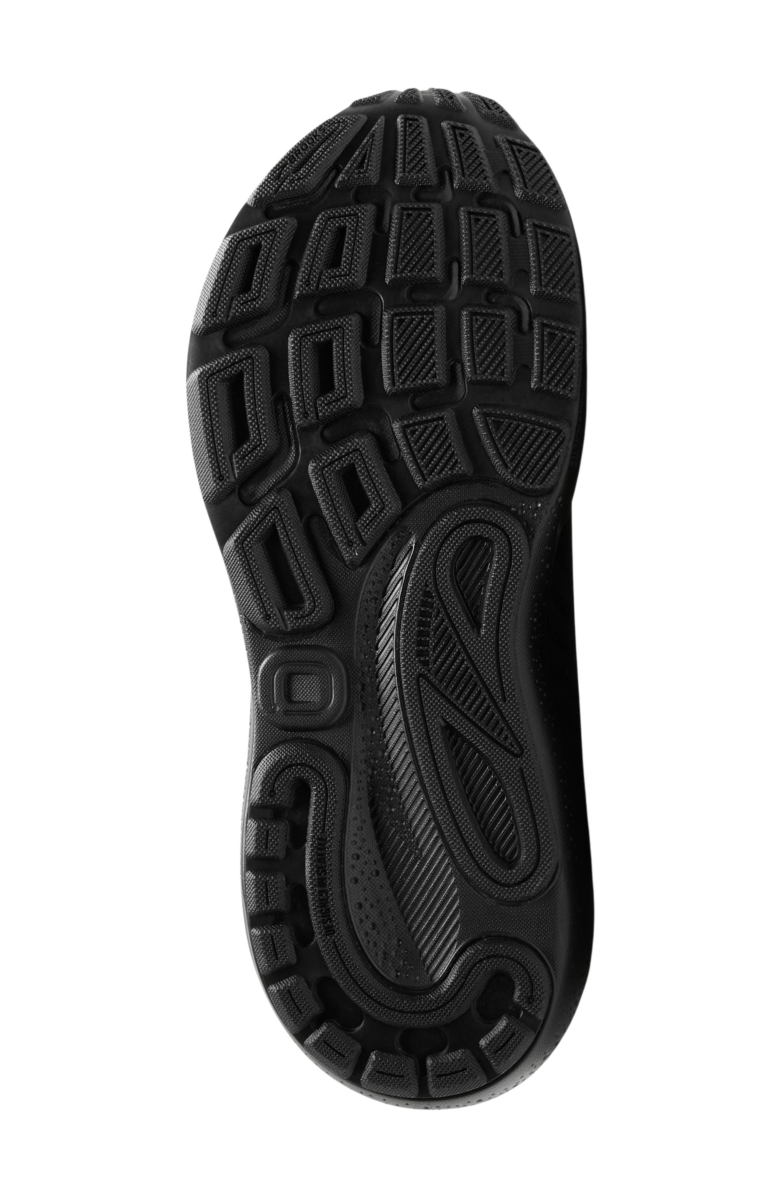 Brooks Adrenaline GTS 24 Waterproof Running Shoe, Alternate, color, Black/ Black/ Ebony