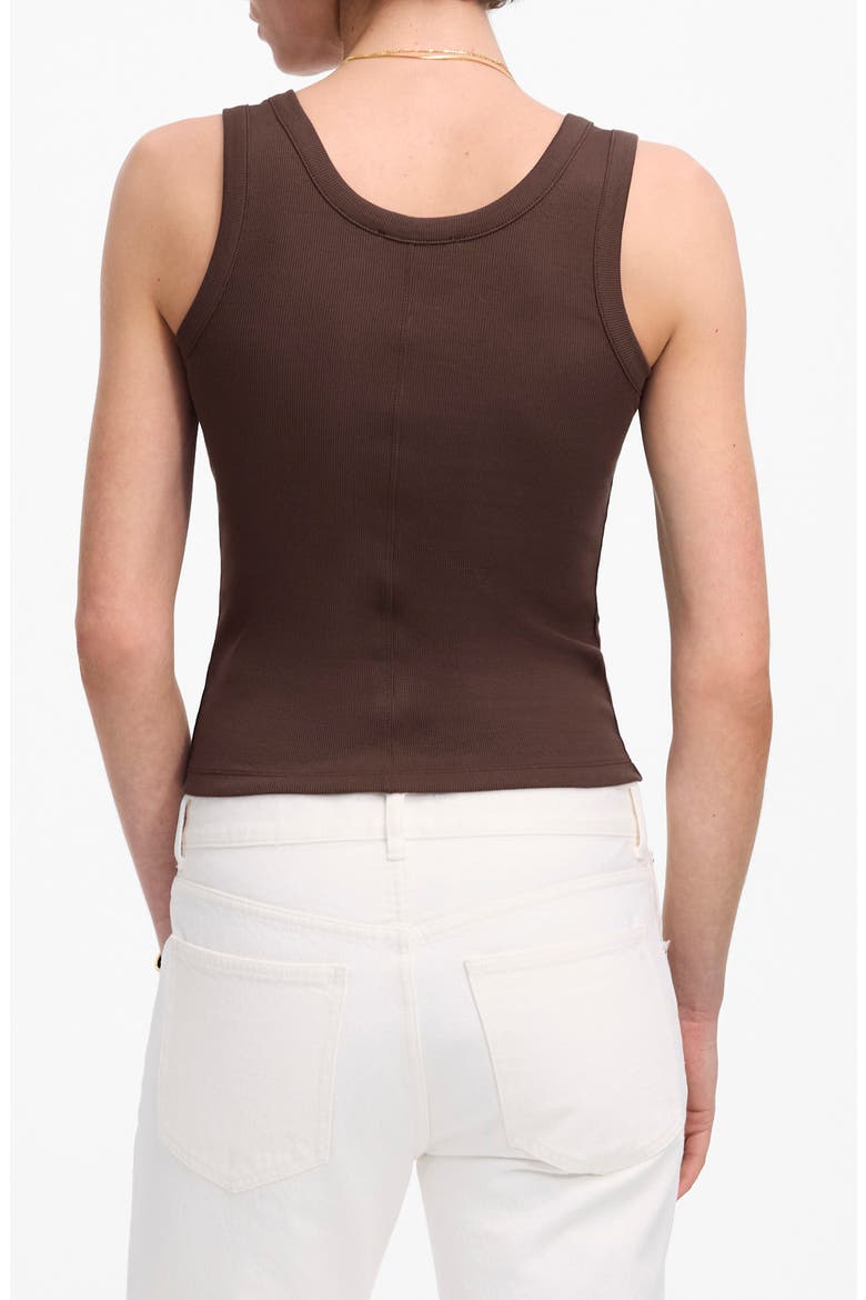 Scoop Neck Regenerative Cotton Rib Tank, Alternate, color, HENNA