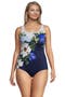  Floral Blossom/White/Navy