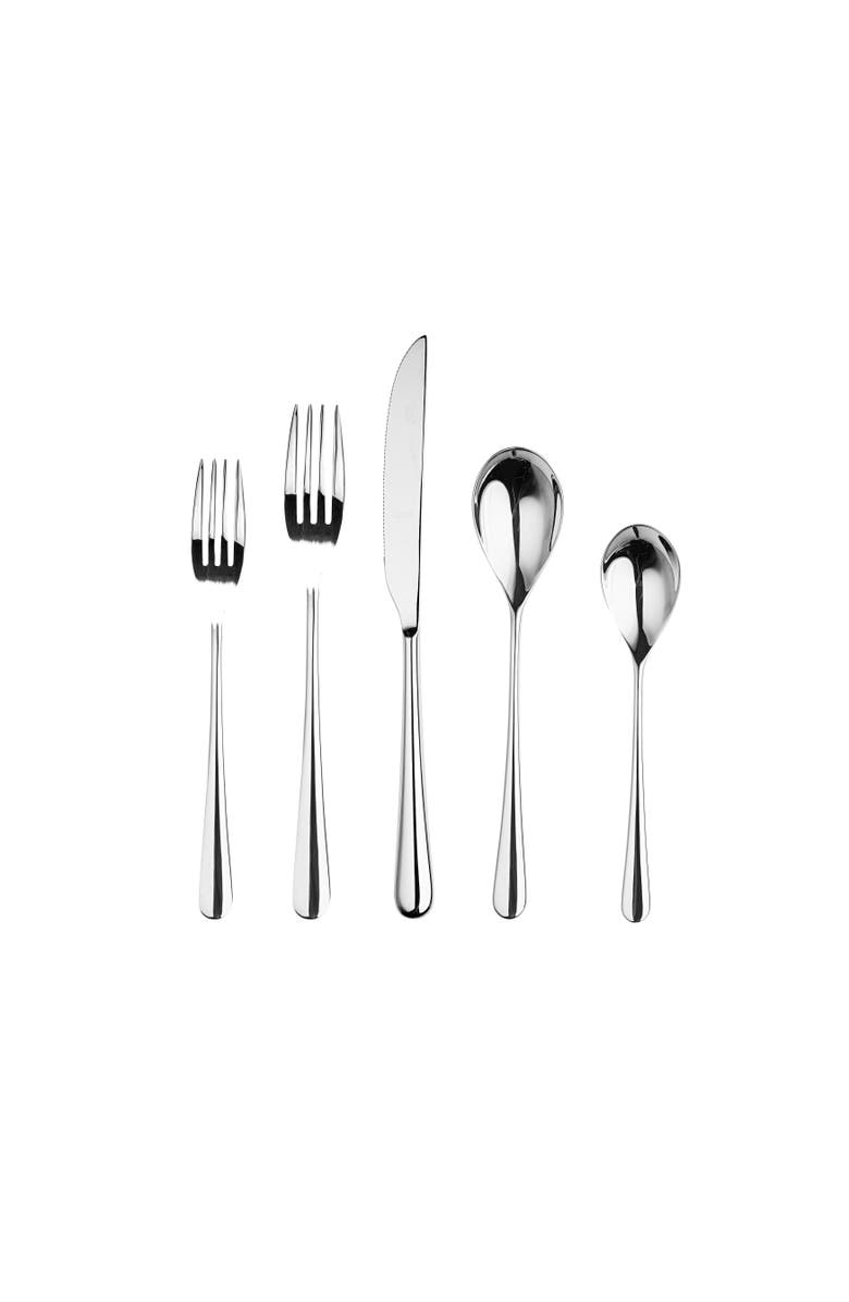 Mepra Neve Flatware Set - 5 Pieces, Main, color, Silver