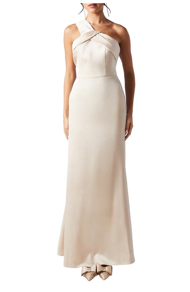 Coast Satin Bridesmaid Maxi Dress, Alternate, color, Champagne