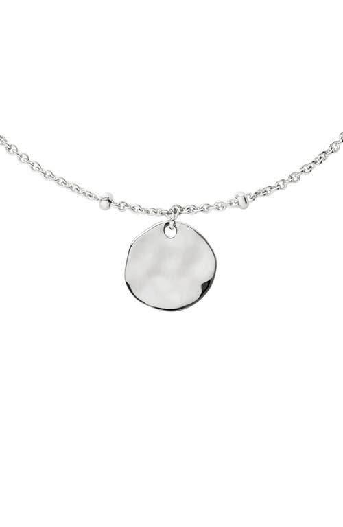 Monica Vinader Sterling Silver Siren Muse Disc Chain Bracelet In Silver