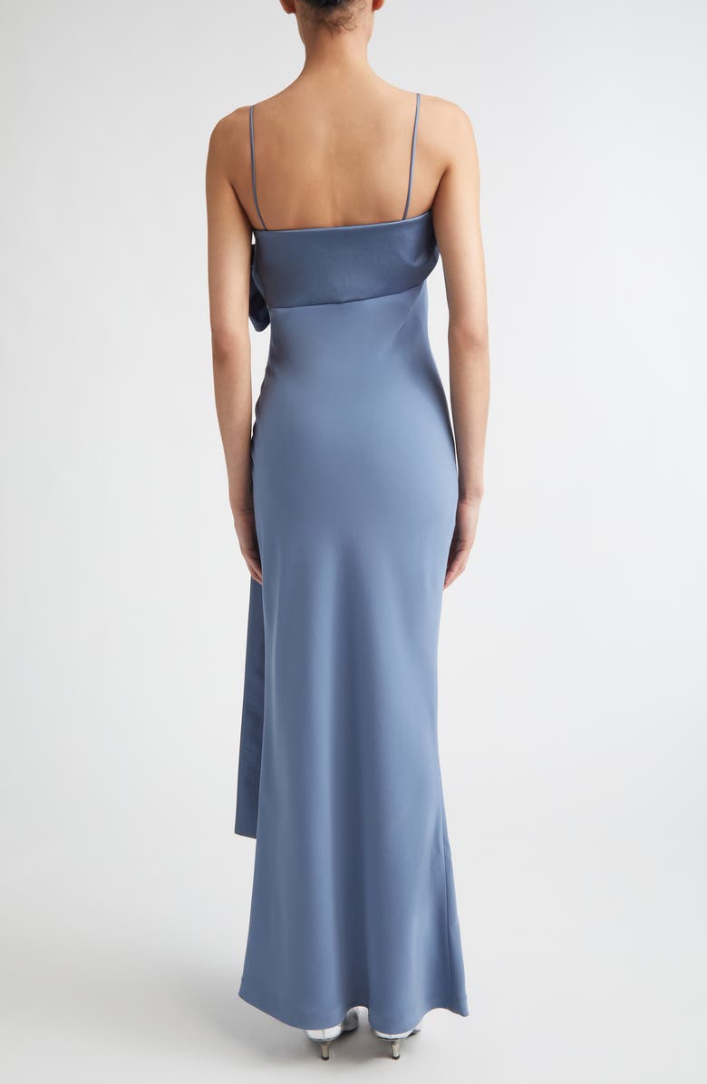 BERNADETTE Bart Taffeta Gown, Alternate, color, Mid Blue