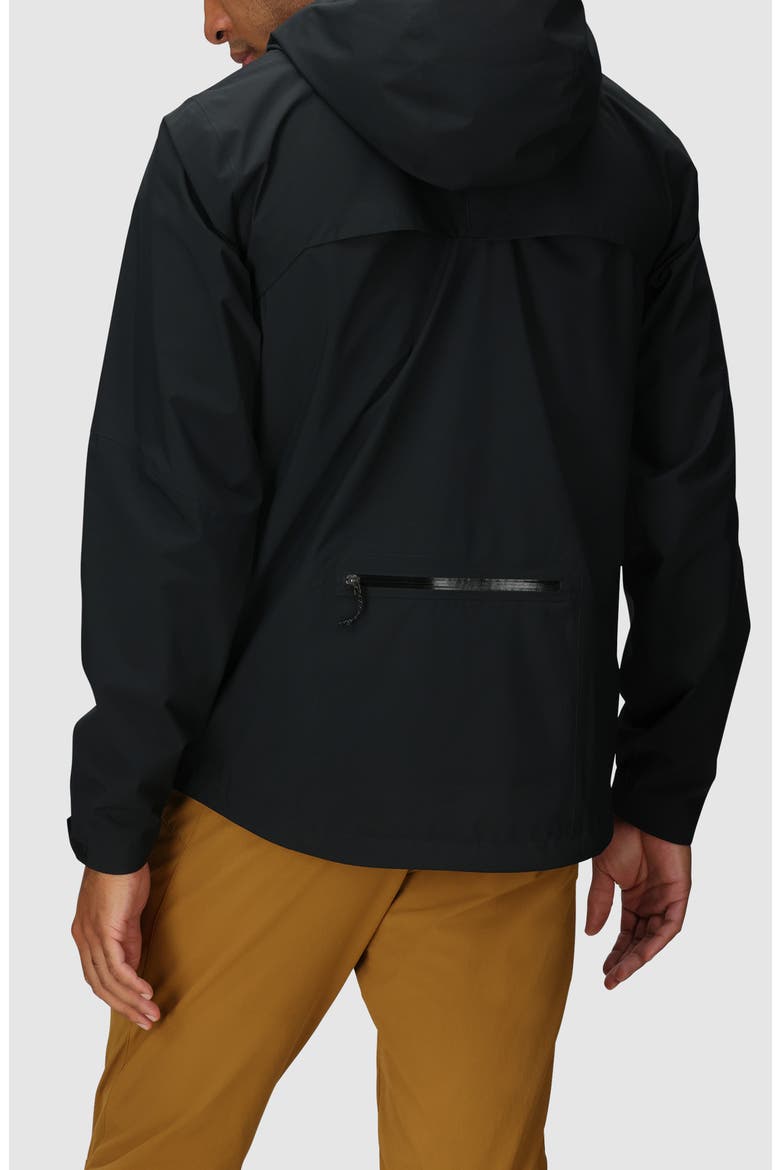 Freewheel Stretch Rain Jacket, Alternate, color, BLACK