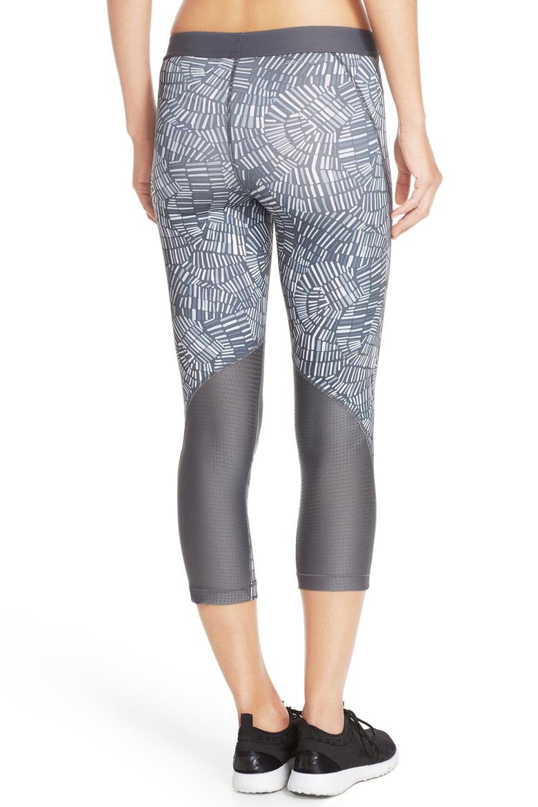 'Pro - Tidal' Dri-FIT Performance Capris, Alternate, color, DARK GREY/ COOL GREY/ WHITE