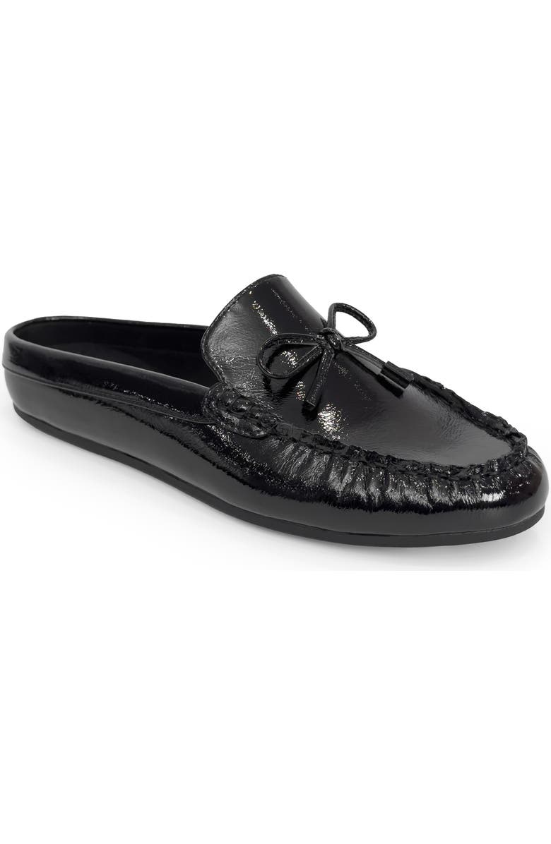 Aerosoles Daffodil Mule, Main, color, Black Crinkle Faux Leather