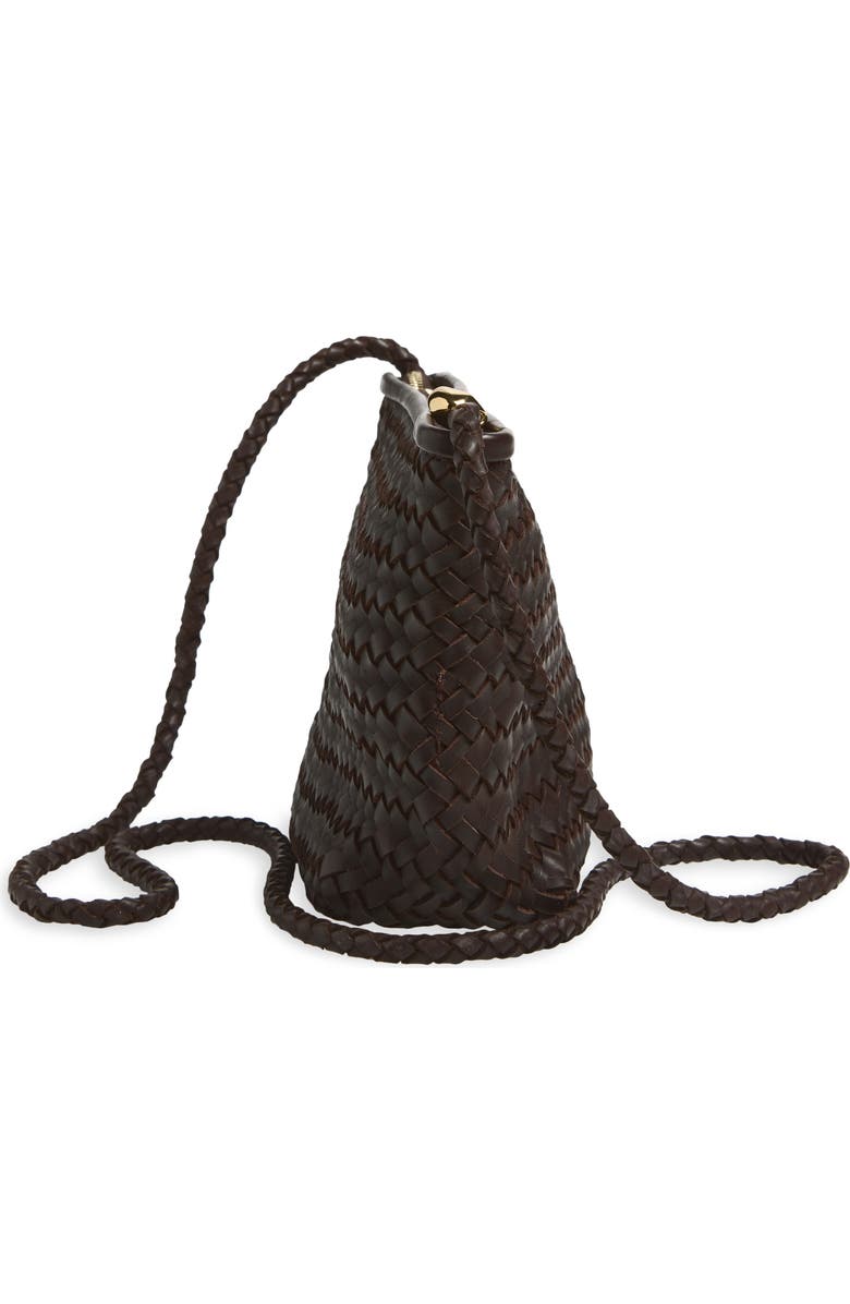 Madewell The Signature Woven Leather Crossbody Bag, Alternate, color, Coffee Bean