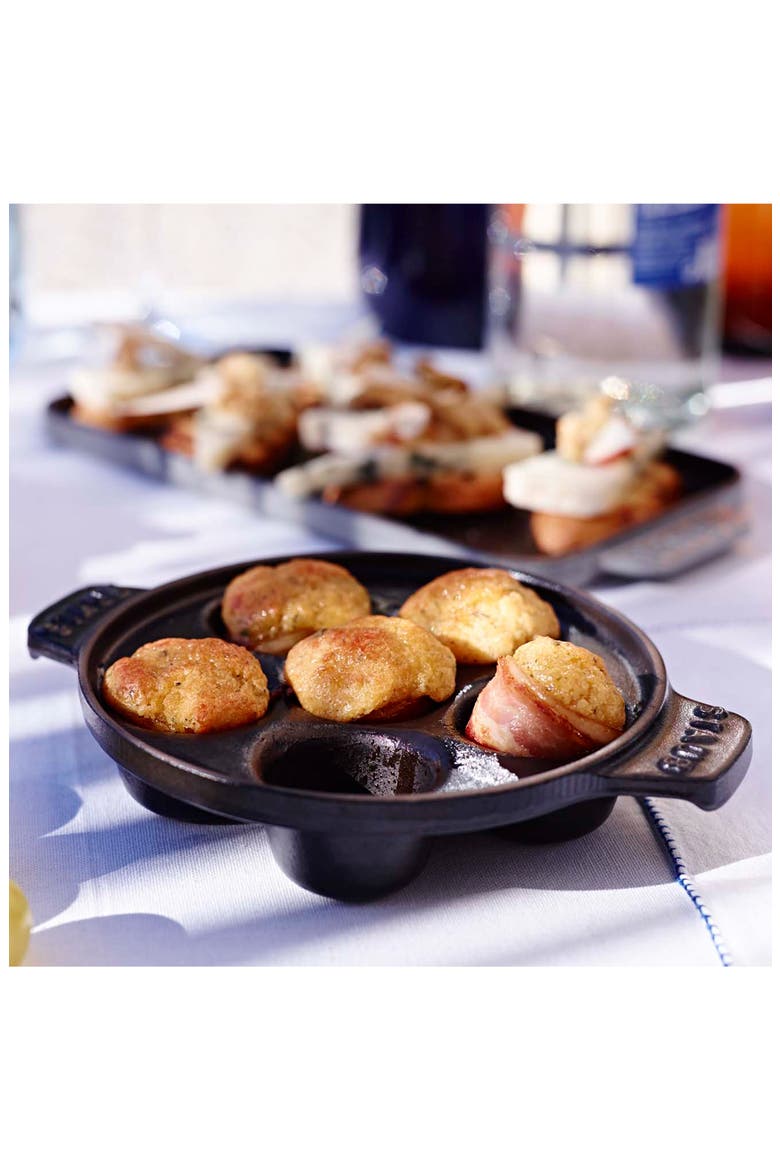Cast Iron Escargot Dish, Alternate, color, MATTE BLACK