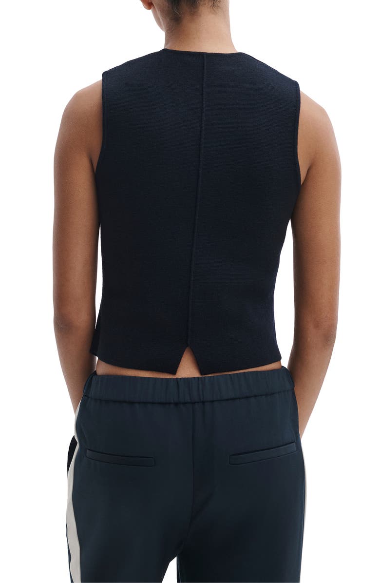 rag & bone Portia Wool Vest, Alternate, color, Navy