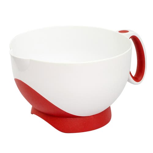 Cuisipro Deluxe Batter Bowl Mixing With Handle And Measurements In White
