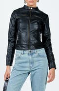 Princess Polly Pottsville Faux Leather Moto Jacket