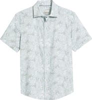 Bugatchi Miles OoohCotton® Abstract Print Short Sleeve Button-Up Shirt