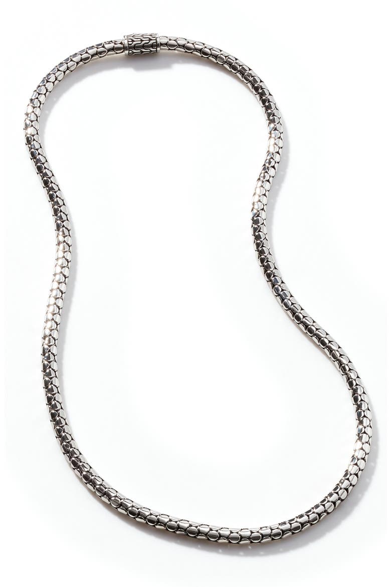Dot Chain Necklace, Alternate, color, SILVER
