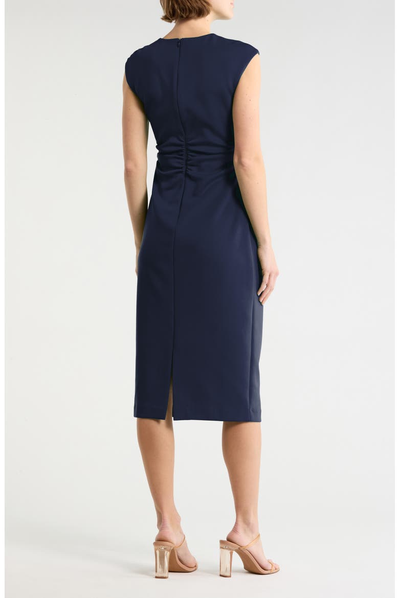 Scuba Midi Dress, Alternate, color, NAVY