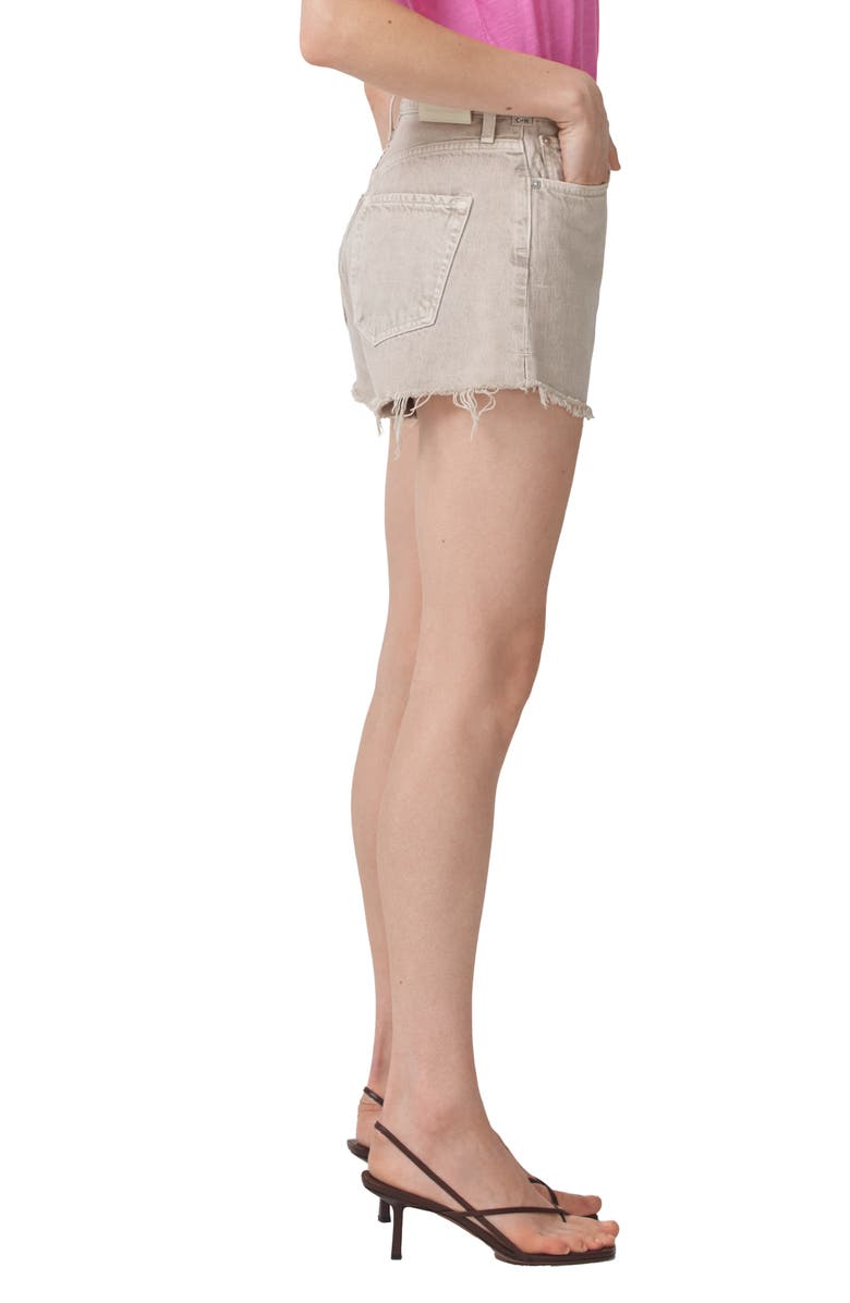 Citizens of Humanity Marlow High Waist Raw Hem Cutoff Denim Shorts, Alternate, color,