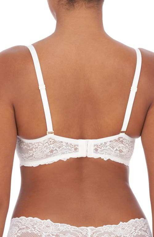 Natori Heavenly Lace Convertible Balconette Bra In White