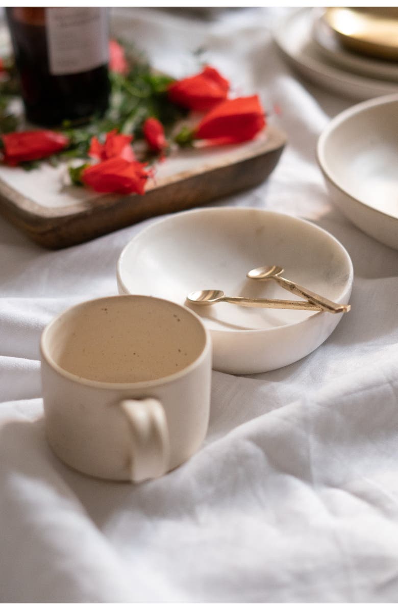 Fleck Wabi Coffee Spoons - Set of 4, Alternate, color, Brass