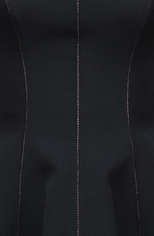 Shop House Of Cb Loulette Halter Minidress In Black