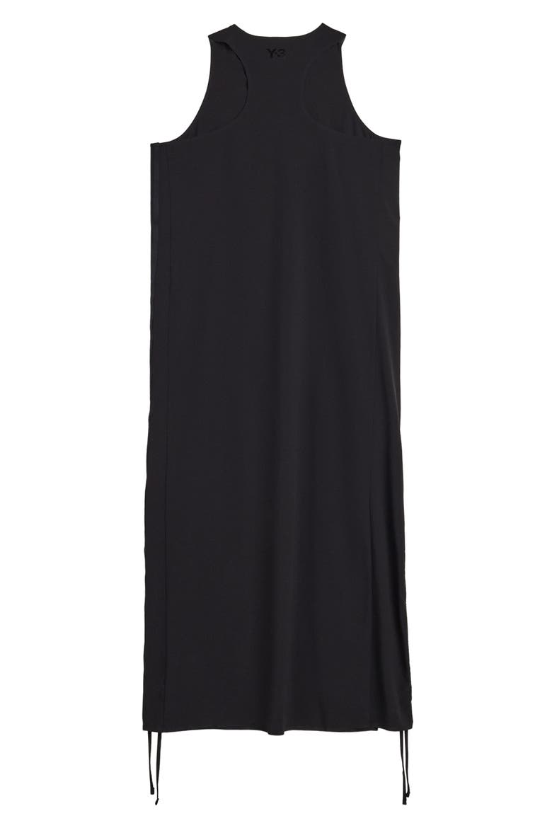 Racer Cinch Dress, Alternate, color, BLACK