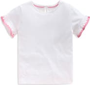 Mini Boden Kids' Flutter Sleeve Top