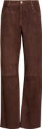 ARMA Wide Leg Suede Jeans