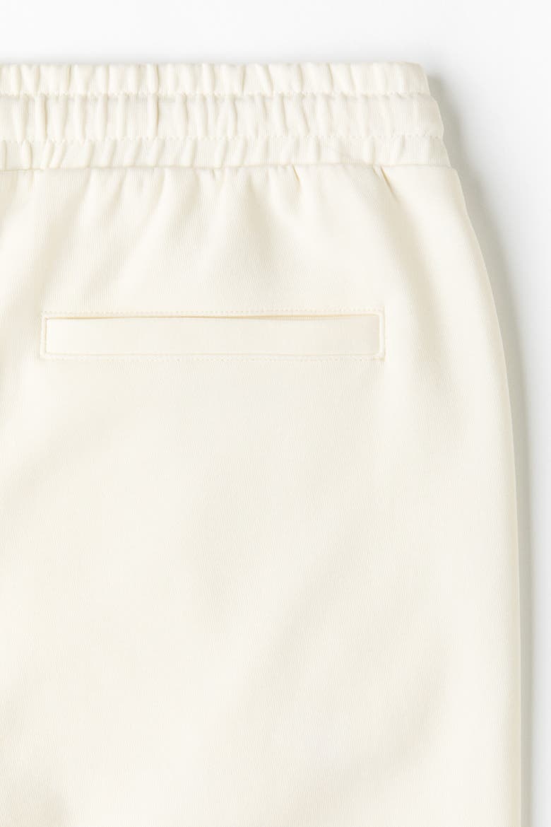 Regular-fit Interlock Crease-front Joggers, Alternate, color, Cream