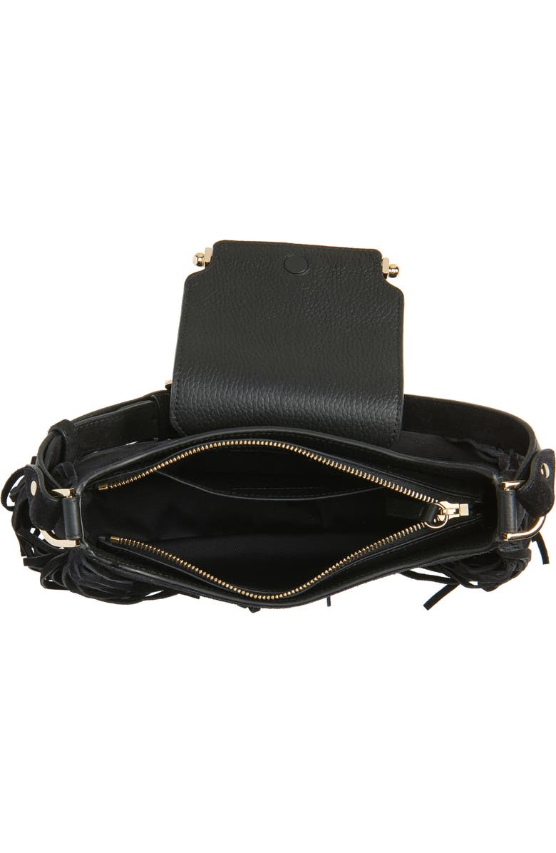 Strathberry x Cinq à Sept Multrees Fringe Suede Hobo Bag, Alternate, color,